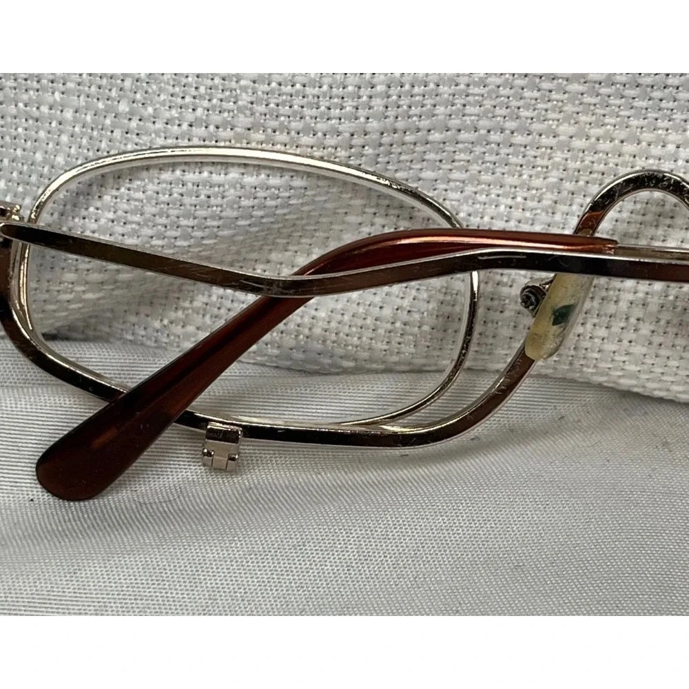 Vintage Gold Flip Down Makeup Glasses Magnifying Eye Makeup Application Frames
